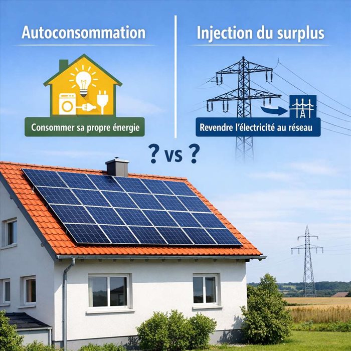 Autoconsommation ou injection du surplus : quelles différences ?