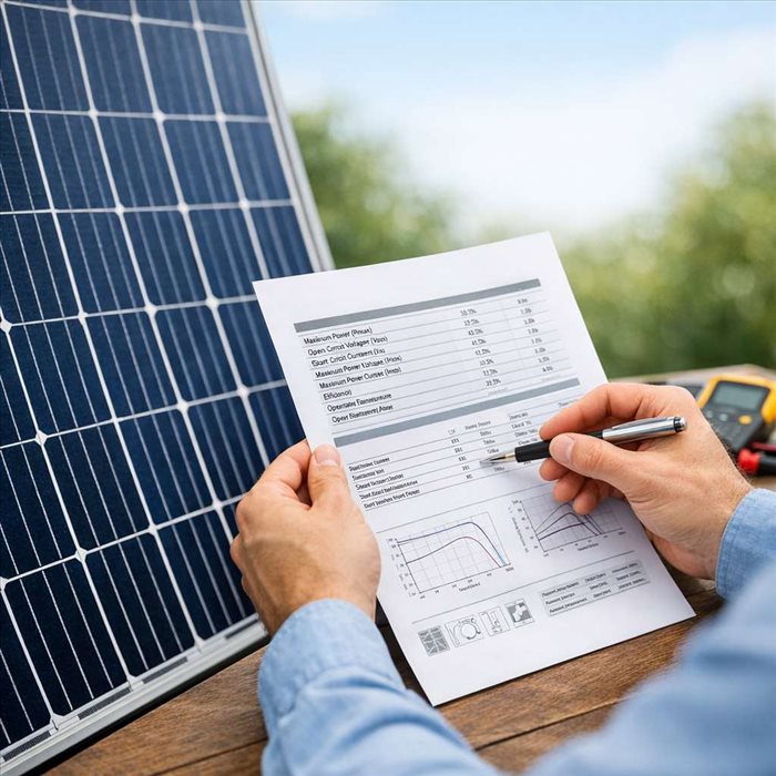 Comment lire une fiche technique de panneau solaire ? Guide complet