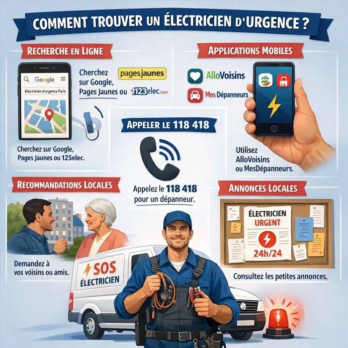 Comment trouver un électricien d’urgence ?