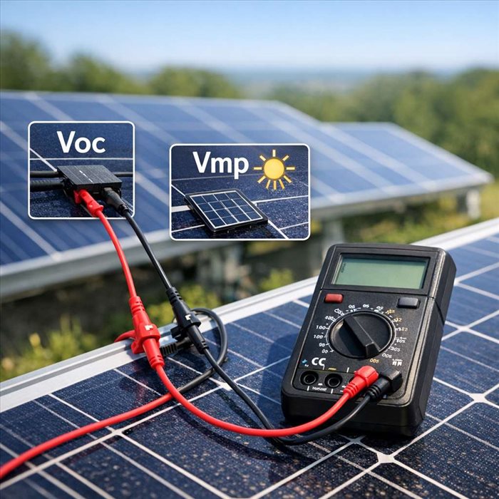 VOC et VMP panneau solaire : quelle différence ?